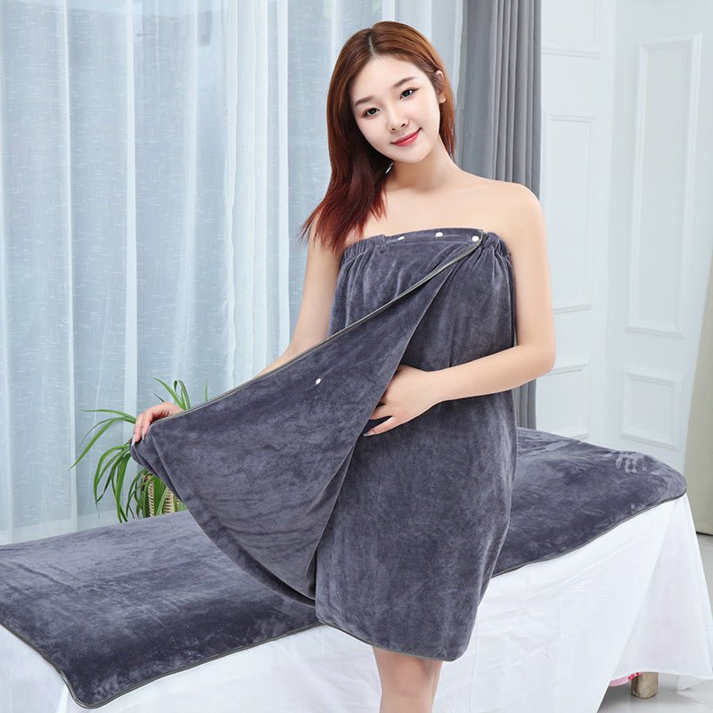 5 - Piece Microfiber Bathroom Spa Towel Set - Skin Tone Beauty Products