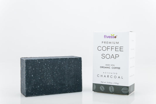 Activated Charcoal - Premium Coffee Soap Bar - Skin Tone Beauty Products