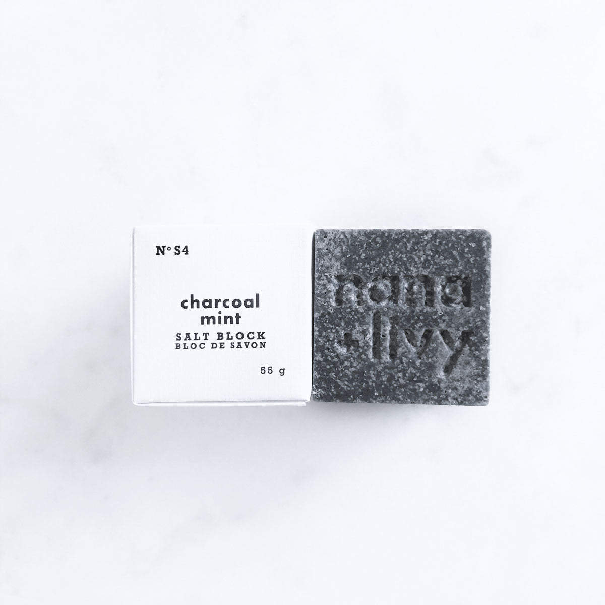 Charcoal Mint Salt Block - Skin Tone Beauty Products